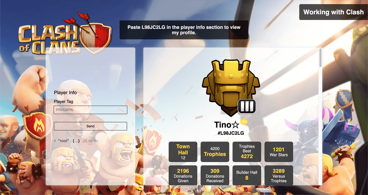 Screenshot of Working With Clash